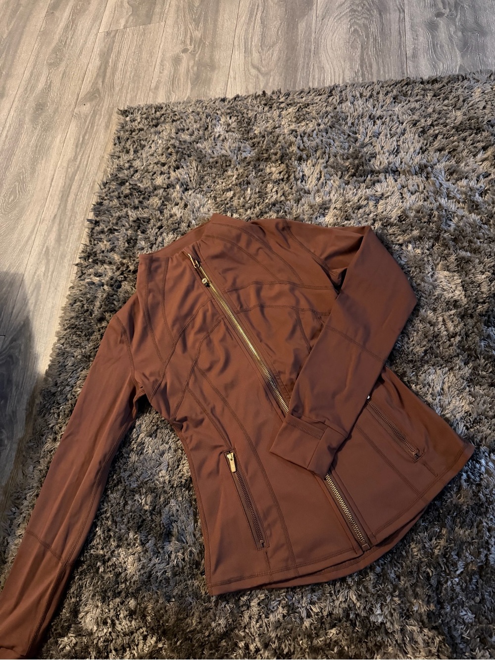 Women's Brown Lululemon Zip Jacket